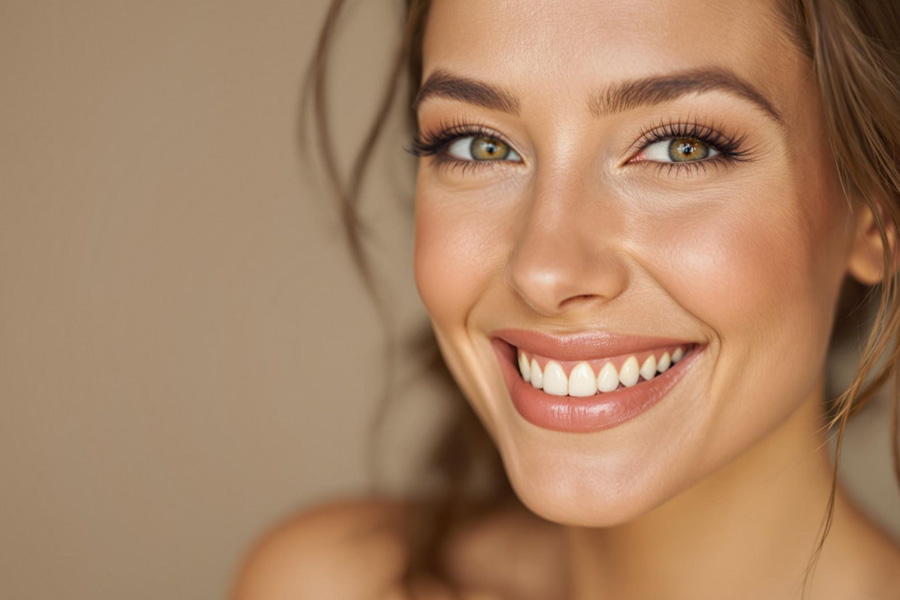 Botox relaxation treatment Hilton Head woman with smooth forehead
