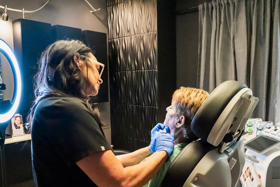 Dermal filler injections for scar revision Hilton Head Island