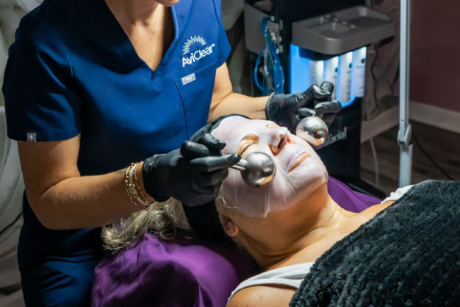Facial treatment in Hilton Head SC at a medical spa
