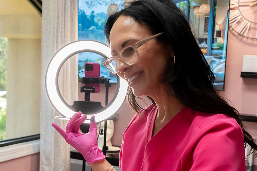 Master injector Tammie Masters performing dermal filler Hilton Head