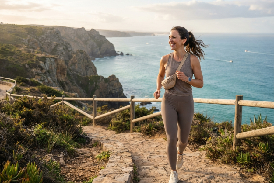 Woman following a healthy lifestyle routine that supports her personalized body contouring results timeline.