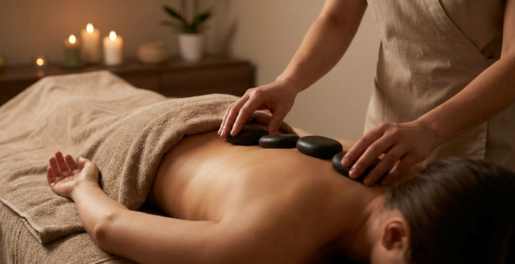 Image Therapeutic Warm Stone Massage